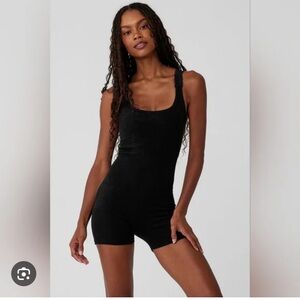 ALO Yoga Black Seamless Terry onsie